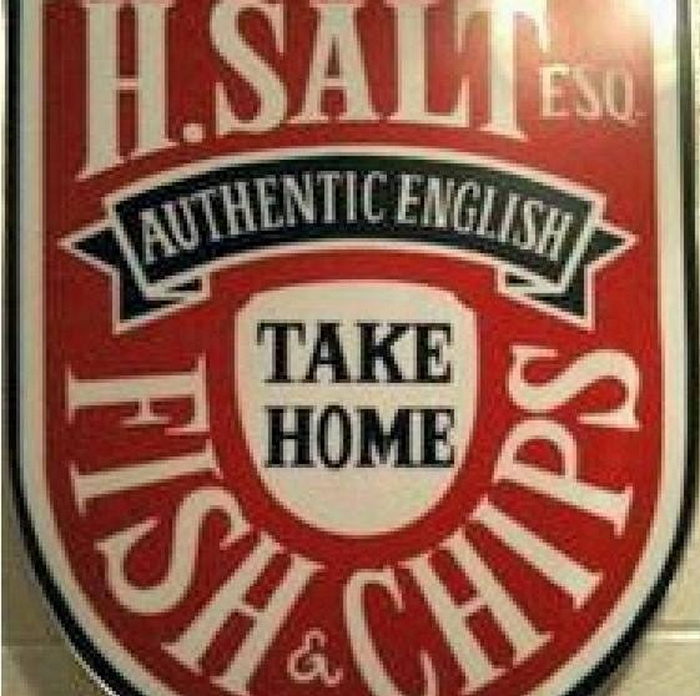 H Salt Fish & Chips (H. Salt Esq. Fish & Chips) - Some Typical Examples Of H Salt Motif (newer photo)